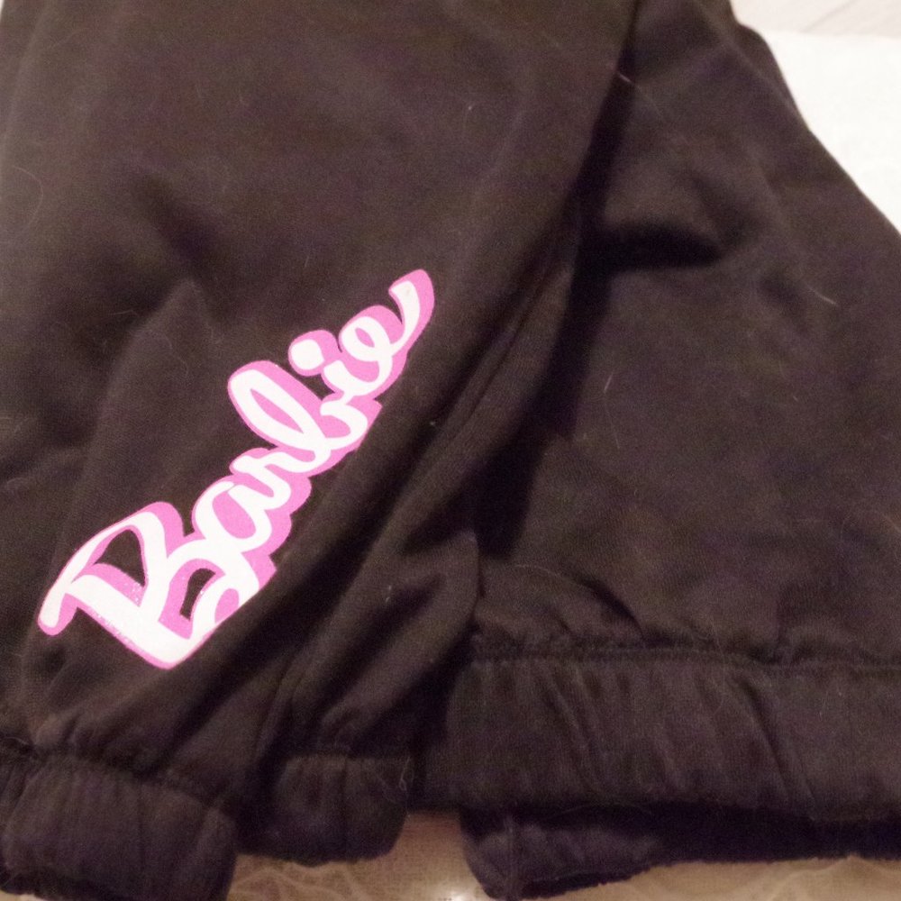 Youth Black Girls Barbie Jogging Pants